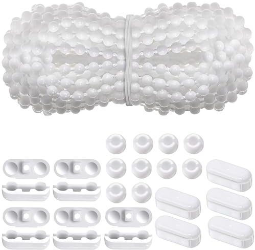 10Meter Rollokette mit 10 Stück Kettenverbinder Rollo Ersatzteile für Jalousien, Lamellenvorhang Rollos, Blind Chain, Jalousien Ersatzteile