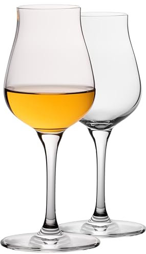 Imperial Nosing Lot de 2 verres à dégustation pour whisky et cognac en verre Crystalline Passe au lave-vaisselle 110 ml