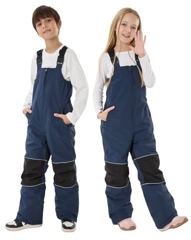 GSOU SNOW Kids Snow Bibs Girls Boys Snow Pants Ski Bib Overalls Waterproof Windproof Insulated 6T