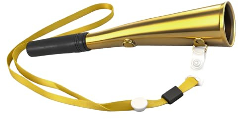 Klaxon de chasse - 21 cm - Pour chasse à la pression - En laiton - Convient pour les groupes de chasse, les petits bateaux - Force sonore claire pour différents extérieurs