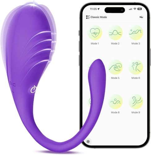 Bluetooth APP-styrd Wellnessenhet för Kvinnor, Trådlös Kontroll, 10 Vibrationslägen, Mjuk Silikon, Portabel Uppladdningsbar och Vattentät Komfortdesign
