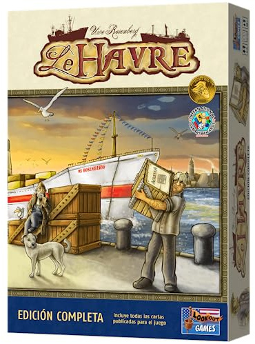 Lookout Games | Le Havre | Juego de Mesa de Estrategia para Adultos y Jóvenes | A Partir de 12 Años | De 1 a 5 Jugadores | 1-2 Horas por Partida | Español