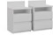 Vicco Nachttisch Monty, Nachtkommode, Weiß, 39.6 x 59.1 cm 2er Set
