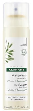 Klorane, Shampoo secco extra delicato all'avena e ceramide, 150 ml