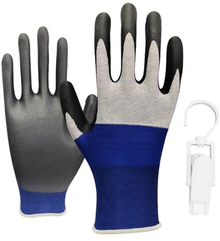 Rienan Handschuhe Elektriker 500v Spannungssicherheit,Sicherheitshandschuhe Anti-Rutsch Textur,Handschuhe Arbeit Gummi-Polyester,Elektriker Schutzhandschuhe Größe Anpassbar