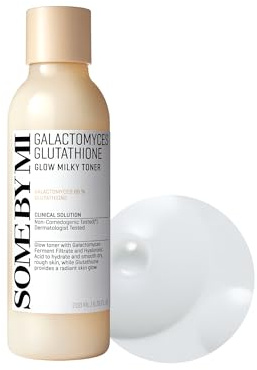 SOME BY MI Galactomyces Glutathione Glow Milky Toner – 200ml – Aufhellender Milch-Toner mit Vitamin C & Glutathion – Für ebenmäßigen Glow – Koreanische Hautpflege
