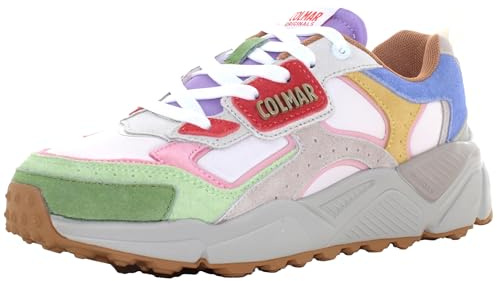 COLMAR Scarpa Garner Flashy 143 Sneakers Sportive Multicolore,Suola in Gomma ergonomica,Design Chunky (Multicolore, Sistema Taglie Calzature EU, Adulto, Numero, Media, 37)
