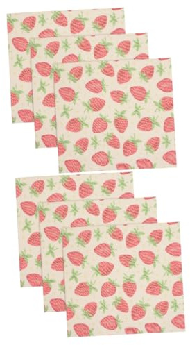 Mobestech 2 Set Involucro Riutilizzabile Cera Api Con Fragola Per Conservare Alimenti Snack E Pranzi Da Portare Per Picnic E Pranzi Dei 3 Pezzi*2