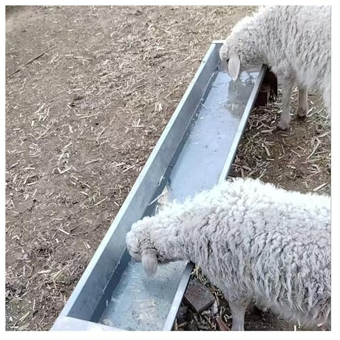 mangeoire pour bétail chèvres Abreuvoir Pour Bovins Et Moutons, Grande Capacité, Épais, Capacité De Charge De 14, 28 Ou 56 Kg, Facile À Nettoyer. Mangeoires À Foin Pour Animaux(L 19 7/10in (50cm))