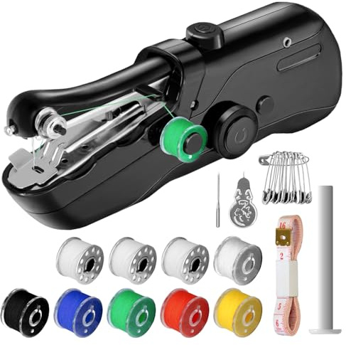 Handheld Sewing Machine,Mini Portable Electric Sewing Machine for Beginners Adult,Black