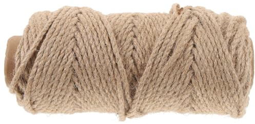 SMASOLO Reusable Flexible Sisal Hemp Rope for Cat Scratching Posts and DIY Cat Toys 50m Natural Decorative Rope for Craft Projects and Scratch Mats Random Color