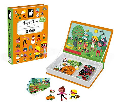 Janod J02721 4 Seasons Magneti'Book, Orange
