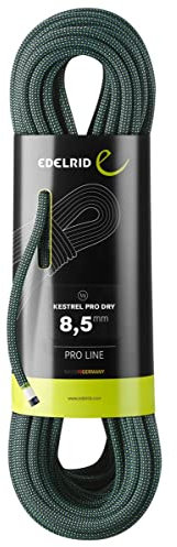 EDELRID Kestrel Pro Dry 8.5MM 50M Grün, Kletterseil, Größe 50 m - Farbe Neon Green