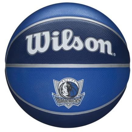 Wilson Basketball NBA Team Tribute, Dallas Mavericks, Outdoor, Gummi, Größe: 7