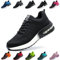 Nasogetch Sicherheitsschuhe Damen Herren Stahlkappenschuhe Arbeitsschuhe Sportlich Atmungsaktiv Schwarz Weiß EU 45
