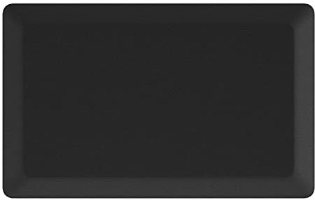 LIYGHFRTIO Anti Müdbodenmatte Dicke Perfekte Küche Teppich Stehende Schreibtisch Teppiche 1.8cm Dicke PVC Dekor Matte Fleckenbeständig(Size:20x39inch (51x99cm),Color:Schwarz)