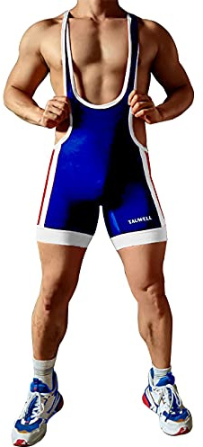 Chaleco de Levantamiento de Pesas, Body de Lucha, Tuta Corta Completa para Hombre - Triatlón, turquesa, XXL