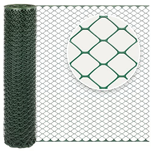 VOSS.farming PowerOFF 25m Premium Begrenzungszaun, Kunststoffzaun, Höhe 120cm - 50x50mm, grün