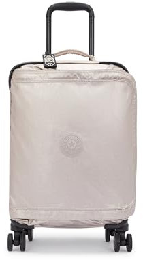 Kipling SPONTANEOUS S Bagaglio a ruote di piccole dimensioni da cabina, Carry On, Metallic Glow (Argento)