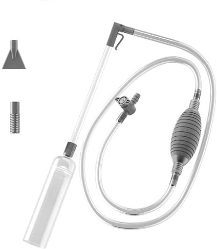 Aquarium Wasserwechsler,Aquarium-Kiesreiniger,Handpumpe Aquarium,Siphonpumpe für Aquarium-Staubsauger,Reinigungsset für Aquarien,für Aquarium Wasserwechsel und Reinigung Handbetriebener Sauger(2,6 m)