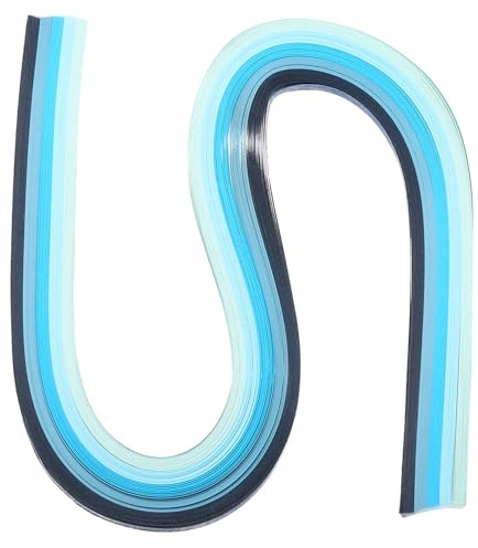 PATIKIL 540 x 5mm Rainbow Quilling Strips Paper,120 Pcs Origami Paper Quilling Strip for Art DIY Hand Craft Christmas, Gradient Blue