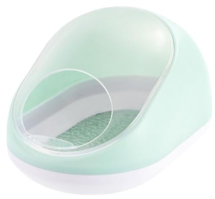 KESOTO Bac à Sable Transparent pour Hamster, Salle de Bain résistante à l'eau, Accessoires Amovibles, Accessoire pour Gerbille, Chinchilla, Set Complet, pièces supplémentaires incluses.