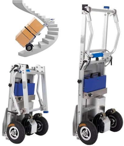 Carretilla Para Subir Escaleras Plegable,Carretilla Eléctrica Para Subir Escaleras,Carretilla Manual Eléctrica De 440 Lb,Adecuada Para Transportar Artículos Pesados,Cajas A