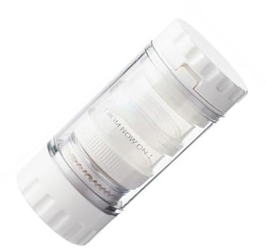 GARVALON Coupe-comprimés Multifonction Portable en Acier Inoxydable, Broyeur et Pilulier 4-en-1 Transparent Gobelet Doseur, pour Remède Domestiques et Garçon et Filles, Rangement Pratique