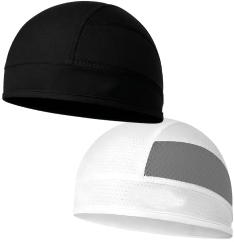sous-Casque Vélo Respirant Homme et Femme, Casquette Cyclisme Anti-Transpiration pour Été, Bonnet Sport Séchage Rapide Moto Course Randonnée Maille Légère