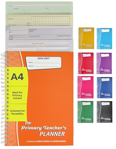 Educational Planning Books Primary Teacher Planner 2026-2027, A4 (PTP1-O)
