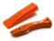 TradeUnderlay - Coltello per tappeti, con fondina, con delfino, colore: arancione