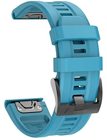 ISABAKE Klockarmband för Fenix 7/Fenix 6/Fenix 5/Forerunner 935/Forerunner 945/Quatix 5-22mm QuickFit Silikon Ersättningsarmband
