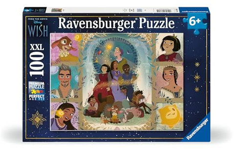 Ravensburger Kinderpuzzle 13389 - Disney Wish - 100 Teile XXL Disney Wish Puzzle für Kinder ab 6 Jahren