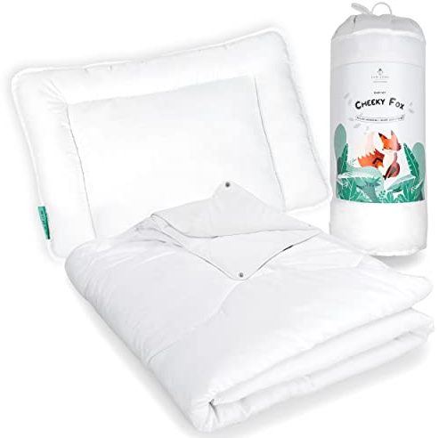 FAM' Home: Juego de Ropa de Cama Infantil 4 Estaciones, edredón para bebé 100 x 135 y Almohada 40 x 60 |Certificado Oeko-Tex Standard 100 Adecuado para Cama de 70 x 140