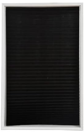 No Drill Blinds Non-woven Fabric Cut to Size Easy Fit Self Adhesive Stick On Blinds Pleated Temporary Shades Clip In Paper for Windows Patio Doors Kitchen Bathroom Bedroom (1, Black, 60 * 150cm)