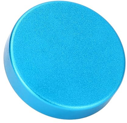 Custodia per Gesso da Biliardo, Porta Gesso Magnetico in Alluminio di Pregevole Fattura, Forma Rotonda per Accessori da Biliardo (Blue)