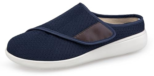 Yeeteepot Chaussons Femme Homme Réglable Pantoufles Sandales Léger Respirant Marche Chaussures Antidérapantes Jardin Sabot Bleu 43 EU