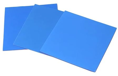 5 Piezas 100x100x2mm Almohadilla térmica de Silicona 3,2 W/MK conductividad refrigeración conductora 2MM Espesor 100 * 100 * 2mm