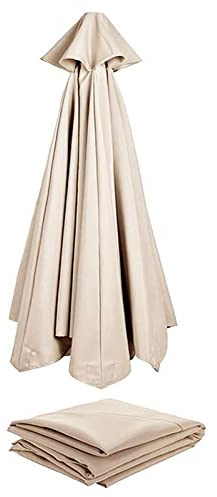 Toldo De Recambio De Sombrilla (2.7m/3.0m) Toldo De Repuesto Sombrilla para 6 Brazos/8 Brazos, Cubierta De Sombrilla De Tela De Repuesto, para Jardín, Patio, Piscina, Terrazas, Sombrilla En Voladizo
