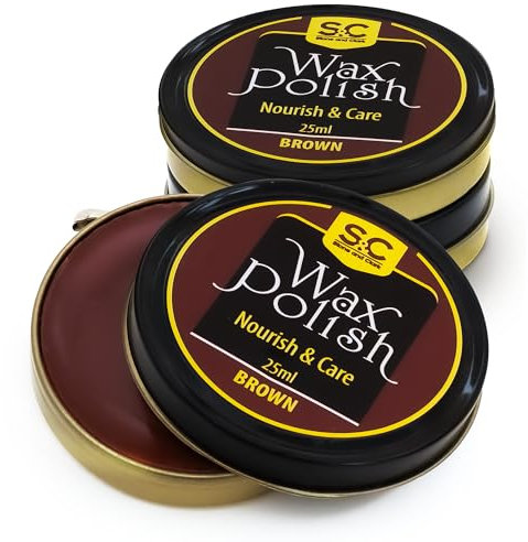 Kit de cirage et d'entretien de chaussures 12 pièces – Kit de cirage de chaussures en cuir pour homme et femme avec vernis marron, noir, neutre – Kit d'entretien des bottes en cuir, Paquet de vernis