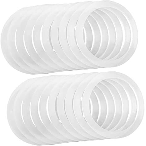 BESTonZON Lot de 20 Anneaux en Silicone pour Sceller Les Bocaux - Joints Anti-fuites pour Un Usage Domestique