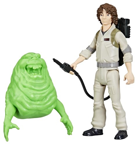 Ghostbusters Fright Features Trevor Spengler Action Figure with Ecto-Stretch Tech Slimer Ghost Toy Accessory, Toys for Kids Ages 4+