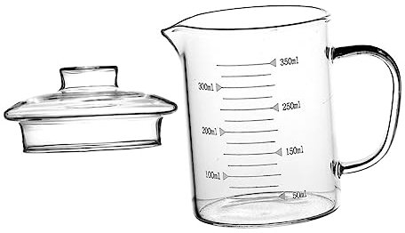 ABOOFAN Tasse Mesure Verre Transparente Pour Lait Eau Ustensile Cuisine Pratique Et Facile à Nettoyer