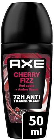 AXE - Déodorant Homme - Cherry Fizz - Collection Prestige - Bille Anti-transpirant - Fraîcheur 72h non-stop - Parfum frais de pomme, eucalyptus, ambre et cerise - 50 ml