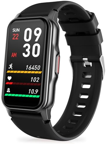 Bakoor Fitness Tracker, Fitness Watch with 24/7 Heart Rate Blood Pressure Blood Oxygen Sleep Monitor, 120+ Sports Modes, Smart Watches Step Counter Pedometer for Women Men