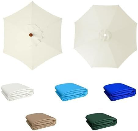 Juego de 2 fundas para sombrilla de 3,5 m, resistentes a los rayos UV y al agua, perfectas para patio, jardín, playa y piscina, tela para todo tipo de clima, protección resistente a la decoloración