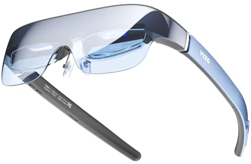 TOZO VIZO V1 Occhiali AR 118 Ultra-Luminosi – Regolazione Nitidezza, Suono Stereo, Modalità 2D/3D, Video HD 1080P, Compatibili iPhone 17,16,15/Android/PS5 e Più per un'Esperienza Immersiva