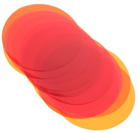 IDEANATEGRATE 30 St Självhäftande Färgkorrigerande Ljusfilter Värmebeständiga Färgade Plastark för Fotografering Led-spotlights och Stämningsbelysning Orange Gelfilm