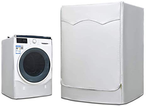 AKEfit Funda Cubierta Impermeable para Lavadora, Plata, L