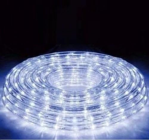 Manguera tira de luz led blanca para jardin, terraza, navidad, fiesta 10m Metros luces impermeable exterior - interior.
